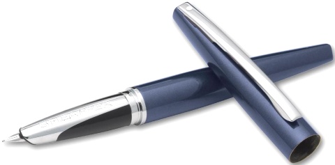 Перьевая ручка Sheaffer Taranis, Metallic Blue Fine CT (Перо F)