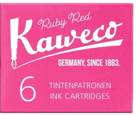  Картриджи с чернилами (6 шт) для перьевой ручки Kaweco Ruby Red