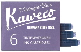  Картриджи с чернилами (6 шт) для перьевой ручки Kaweco Midnight Blue