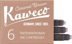  Картриджи с чернилами (6 шт) для перьевой ручки Kaweco Caramel Brown