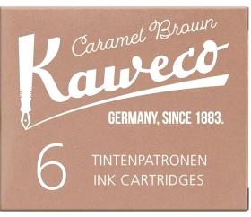  Картриджи с чернилами (6 шт) для перьевой ручки Kaweco Caramel Brown