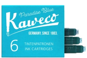  Картриджи с чернилами (6 шт) для перьевой ручки Kaweco Paradise Blue