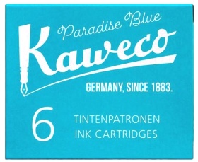  Картриджи с чернилами (6 шт) для перьевой ручки Kaweco Paradise Blue