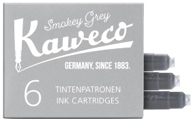  Картриджи с чернилами (6 шт) для перьевой ручки Kaweco Smoky Grey