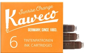  Картриджи с чернилами (6 шт) для перьевой ручки Kaweco Sunrise Orange