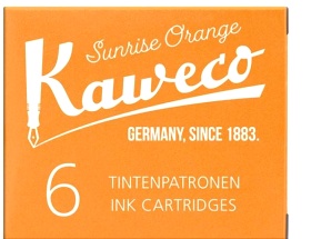  Картриджи с чернилами (6 шт) для перьевой ручки Kaweco Sunrise Orange