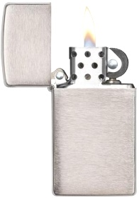  Зажигалка Zippo Slim Brushed Chrome