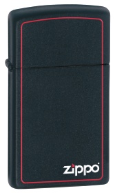  Зажигалка Zippo Slim Logo Border