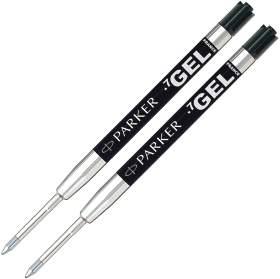 Черный гелевый стержень Parker Quink Gel Pen Refill Z05, 2 шт. в блистере (M)