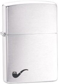  Зажигалка для трубок Zippo Pipe lighter с покрытием e Brushed Chrome