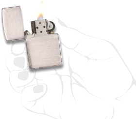  Зажигалка Zippo Classic с покрытием Brushed Chrome