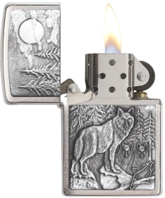  Зажигалка Zippo Classic с покрытием Brushed Chrome