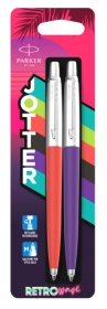 Набор Parker Jotter Originals Duo: 80s Retrowave Caribbean Vermilion Red / Indigo Purple