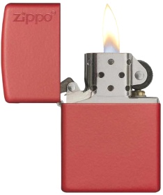  Зажигалка Zippo Classic с покрытием Red Matte