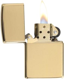  Зажигалка Zippo Classic с покрытием  High Polish Brass