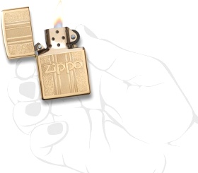  Зажигалка Zippo Classic с покрытием High Polish Brass