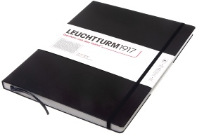  Блокнот Leuchtturm Master, A4, 100 г/м2, 235 стр., в клетку, твердая обложка, черный