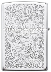  Зажигалка Zippo Venetian® с покрытием High Polish Chrome