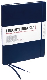  Блокнот Leuchtturm Master, A4, 100 г/м2, 235 стр., в клетку, твердая обложка, Синий Неви