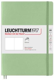  Блокнот Leuchtturm Classic, A5, 80 г/м2, 123 стр., нелинованный, мягкая обложка, шалфей