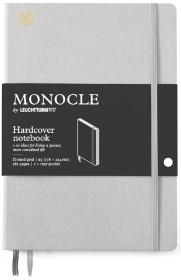  Блокнот Leuchtturm Monocle, B5, 80 г/м2, 192 стр., в точку, твердая обложка, светло-серый