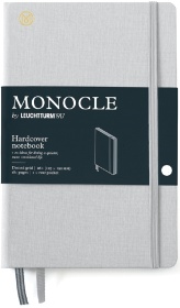  Блокнот Leuchtturm Monocle, B6, 80 г/м2, 192 стр. в точку, твердая обложка, светло-серый