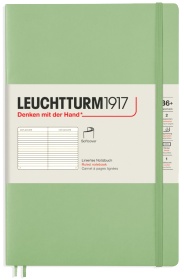  Блокнот Leuchtturm Classic, B6, 80 г/м2, 123 стр., в линейку, мягкая обложка, шалфей