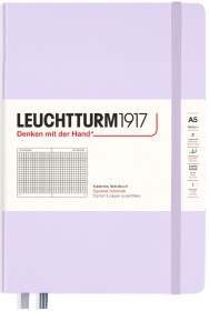  Блокнот Leuchtturm Smooth Colours, A5, 80 г/м2, 251 стр., в клетку, твердая обложка, сиреневый