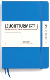  Блокнот Leuchtturm Classic, A5, 80 г/м2, 251 стр., без линовки, твердая обложка, Небесный