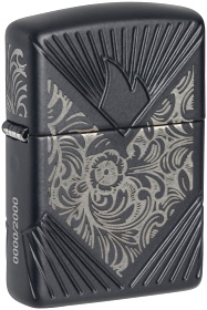  Зажигалка Zippo Armor® с покрытием Black Matte