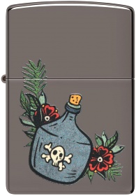  Зажигалка Zippo Moonshine Jug с покрытием Black Ice®