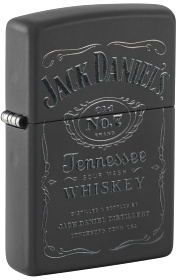  Набор Zippo Jack Daniels®: зажигалка с покрытием Black Matte и кожаный чехол в подарочной коробке