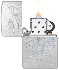  Зажигалка Zippo Guy Harvey с покрытием Street Chrome