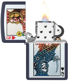  Зажигалка Zippo Queen Design с покрытием Navy Matte