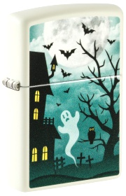  Зажигалка Zippo Spooky Design с покрытием Glow In The Dark Green