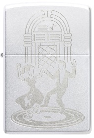  Зажигалка Zippo Vintage Dance с покрытием Satin Chrome