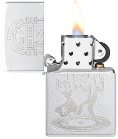  Зажигалка Zippo Vintage Dance с покрытием Satin Chrome