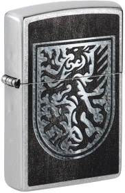  Зажигалка Zippo Dragon Design с покрытием Street Chrome