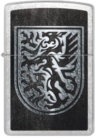  Зажигалка Zippo Dragon Design с покрытием Street Chrome