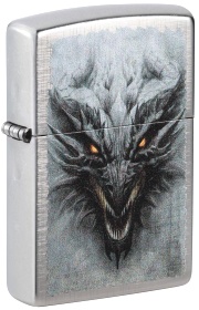  Зажигалка Zippo Dragon Design с покрытием Linen Weave