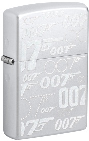  Зажигалка Zippo James Bond™ с покрытием Satin Chrome