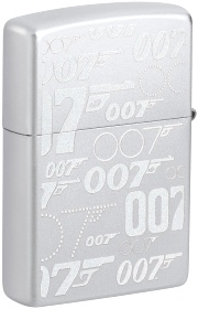  Зажигалка Zippo James Bond™ с покрытием Satin Chrome