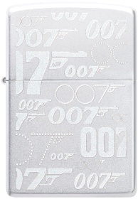  Зажигалка Zippo James Bond™ с покрытием Satin Chrome