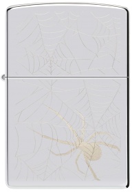  Зажигалка Zippo Spider Design с покрытием High Polish Chrome