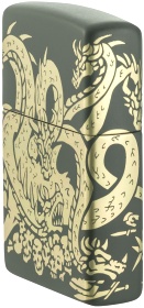  Зажигалка Zippo Dragon Design с покрытием Green Matte