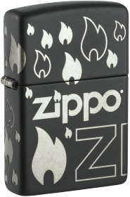  Зажигалка Zippo Classic с покрытием Black Matte