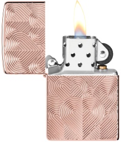  Зажигалка Zippo Armor® Hearts с покрытием Rose Gold