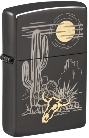  Зажигалка Zippo Western с покрытием High Polish Black