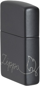  Зажигалка Zippo Classic с покрытием Black Matte