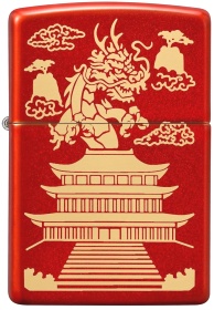  Зажигалка Zippo Eastern Design с покрытием Metallic Red